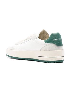 Sneakers Nice Tennis White Green PHILIPPE MODEL | VNLUWX07